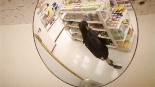 Japanese Security Guard Punishes Mihono for Hot Shoplifting Session