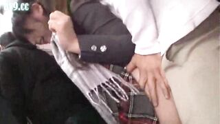 Naughty Oriental Teen 18+ Seduces Her Way Through Public Bus Ride