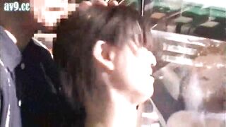 Rough Public Sex with Busty Japanese Teen 18+ on a Crowded Bus