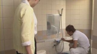 Home Alone Housewife Kaori Saejima Gets Naughty with the Plumber