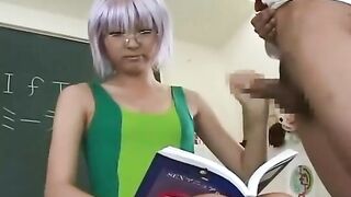 Naughty Tokyo Babe Teases Hard in the Classroom