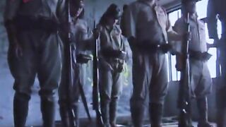 Military Officer Takes on Asian Soldiers in Wild Gangbang Action