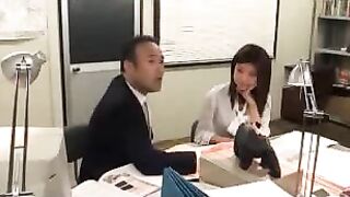 Exhausted Asian Secretary Gets Fucked by Her Boss in Office Affair