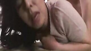 Horny Japanese Wife Gets Her Hairy Pussy and Ass Fucked by Hubby