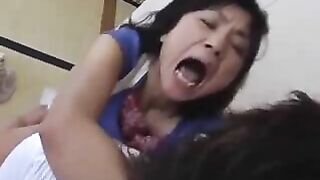 Mature Cleaner Gets Pleasured by Mischievous Young 18+ Stud in the Office