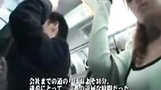 Geek Busty MILF On Japanese Public Bus For Hot Action