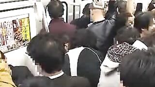 Uniformed Beauty Reaches Ecstasy in Public Scene
