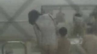 Sexy Teen 18+  – Asians Strip in Public Bathhouse for Intense Fun!