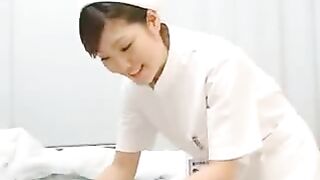 Naughty Japanese Nurse Gives Mind-Blowing Handjob