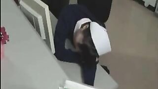 Naughty Nurse in Sexy Surgical Scrubs Takes Charge During Night Shift