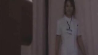 Naughty Nurse in Sexy Scrubs Tempts During Late Night Shift