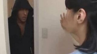MILF Housewife's Secret Taboo Encounter Interrupted by Unexpected Guest