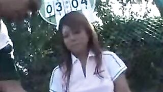 Tennis Lesson TurnsInto Passionate Playtime for Asian Beauty & Coach