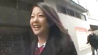 Naughty Guy Ravishes Innocent Japanese in Public Porn Play