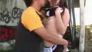 Uniformed Beauty Gets Fucked Hard on Japanese Streets