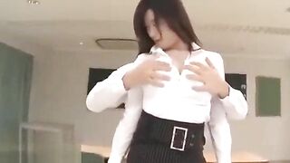 College Oppa Rims and Plays with Big-Titted Student's Breasts