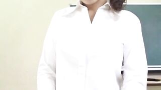 POV Japanese Teacher’s TittyFuck Ends in Hot Cumshot