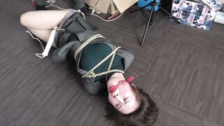 Japanese BDSM – Hot Office Lady in Bondage with Big Tits and Dildos