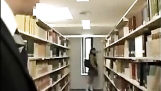 Japanese Library Pervert - XXX Video – Exciting Masturbation in Public