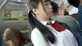 Asian Seductress Tempts Teacher on Public Transport for Hot Japanese Sex