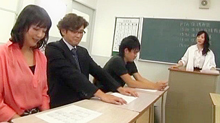 Naughty Japanese Teachers' WildFuckFest in Secret Meeting Room!