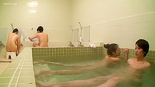 Public Shower Spying Backfires – horny voyeur caught by sexy Japanese Girls 18+!