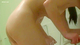 Lusty Japanese SchoolGirls 18+ Exposed in X-Rated Public Shower Voyeur Scenes