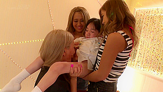 Midget Fucker Takes On Three Japanese MILF Pussies