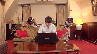 Lucky Bastard Pounded by Two Sexy Japanese Maid Whores