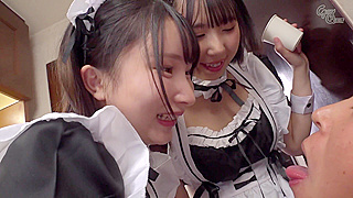 Japanese Hotel Maid Deepthroat Fest with Hot Jizz and Screaming Orgasms