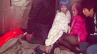Relaxed Camp JAV Session with Dreamy Jap Cosplay Babe
