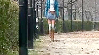 Japanese Babe's Outdoor Peeing Adventure in Public - Must-Watch JAV Fun