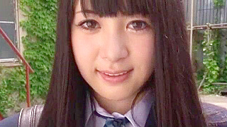 Japanese slut Hitomi Fujiwara gets rough doggy style outdoors in hot JAV session.