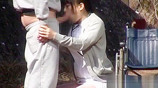 Voyeur Thrill – Japanese Nurse Gives Seductive Blowjob