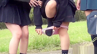JAV Star Gets Rough Outdoor Piss Play in PublicPark - Japanese Fetish Video