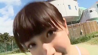 Japanese Beauty Airi Shimizu Tempts in Sexy Sports Bra and Shorts