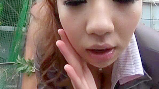 Hot JAV Star Wakana Kinoshita in Sultry Outdoor Voyeur Action