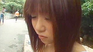 Exotic Japanese slut Saki Ninomiya seduces with intense cunnilingus in steamy JAV scene.