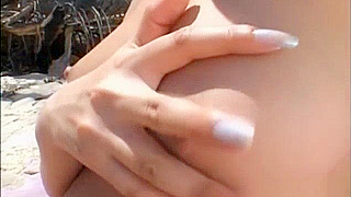 Perky-Titted JAV Idol Yua Aida Shows Off on the Trampoline
