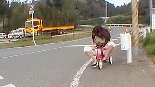 Japanese Pornstar Riko Tachibana Masturbates in Public in Amazing JAV Clip