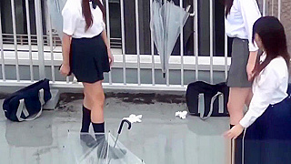 Naughty JAV Students Secretly Peeing in Public Places