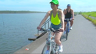 Japanese Couple Enjoys Passionate Outdoor Cycling Sex Ecstasies