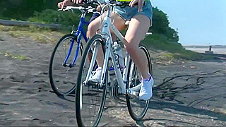 Japanese Couple Enjoys Passionate Outdoor Cycling Sex Ecstasies