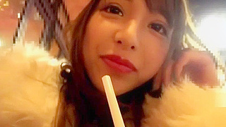 Tattooed JAV Beauty Fucks Passionately in Public Restroom with Lover