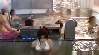 Japanese Doll Receives Sensual Public Spa Treatment - Part 1