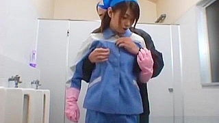 Japanese Maintenance Lady Accidentally Fucks Client - Part 1