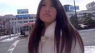 Japanese beauties Yui Akane & Natsumi Shiraishi fuck outdoors with small tits.