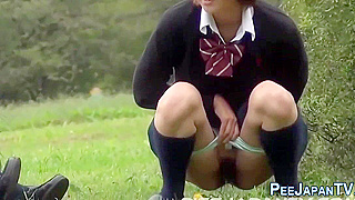 Japanese Piss Fetish Adventures in Piss Park