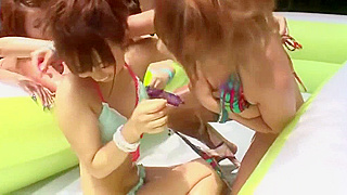 Dirty Skunks Enjoy Steamy JAV Action in Outdoor Plastic Pool