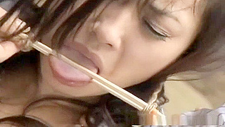 Japanese Beauty Hogtied Outdoors for Toy Play - Exclusive JAV Clip!